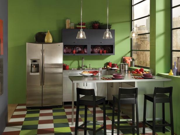 رنگ آشپزخانه و وسایل مدرن