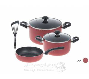 سرویس پخت و پز 5 پارچه زرساب مدل 1059623