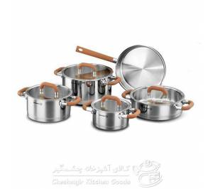 سرویس قابلمه 9 پارچه استیل کرکماز مدل سیلویا کد 1972