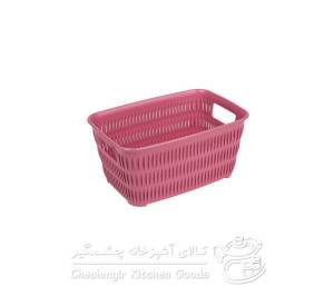 سبد بامبو مستطیل کوچک لیمون کد 137400