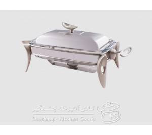 سوفله مستطیل 1/5 لیتری قایقی یونیک نقره ای ایرانی مدل 1906023