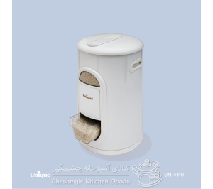 سطل برنج  10 کیلوگرمی پیمانه دار یونیک سفید کد UN-4140