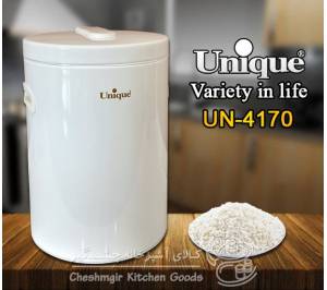 سطل برنج  10 کیلوگرمی یونیک سفید کد UN-4170