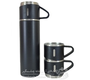 فلاسک مدل کادویی VACUUM FLASK SET گنجایش 0.5 لیتر به همراه لیوان