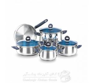 سرویس 9 پارچه قابلمه استیل کرکماز مدل ماویش کد 1910