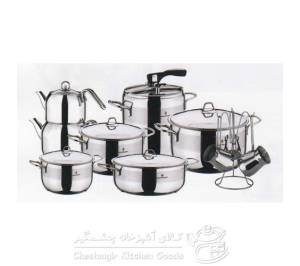 سرویس 18 پارچه استیل سوفرام درب فلزی مدل سافت - Soft