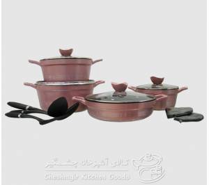 سرویس 11 پارچه رزگلد کلاسیک یونیک مدل UN-7704