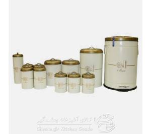 سرویس 12 پارچه طرح چرخ وفلک درب طلا یونیک کد UN_8029