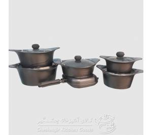 قابلمه یونیک گرانیت 15 پارچه خاکستری مدل 8844 