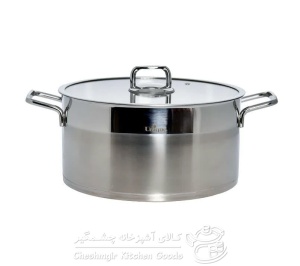 قابلمه استیل سایز 28(فلت)یونیک UN-9908