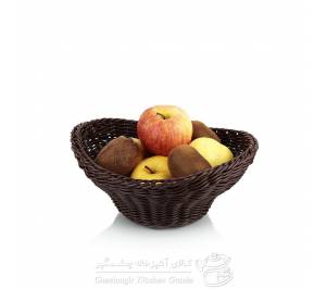سبد بافت میوه ساغر سایز2زیباسازان مدل 51053