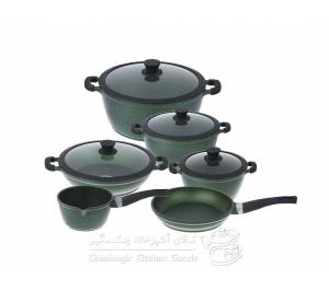 سرویس قابلمه 10 پارچه زرساب مدل MB-7750-G