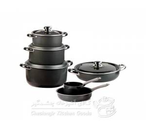 سرویس پخت و پز 10 پارچه با درب فلزی زرساب مدل OR-5400-D