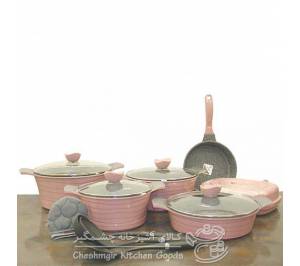 سرویس 16 پارچه گلبهی لاین یونیک مدل UN-7730