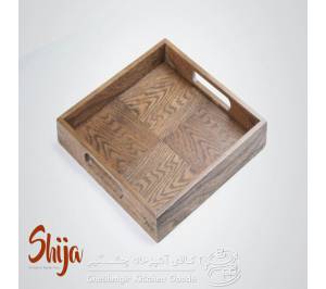 سینی مربع چوبی لبه دار شیجا 1017