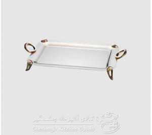 سینی استیل طلایی یونیک UN-3842