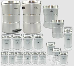 سرویس 18 پارچه طوسی یونیک کد UN-4635