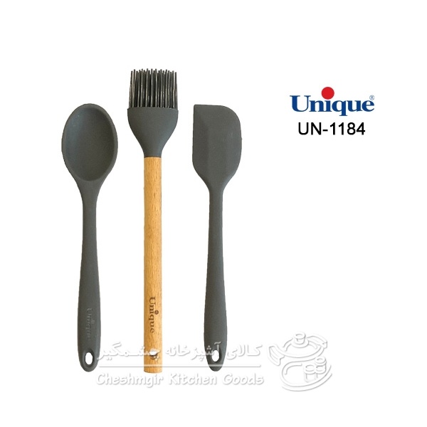 فرچه،قاشق و لیسک سیلیکونی یونیک UN-1184