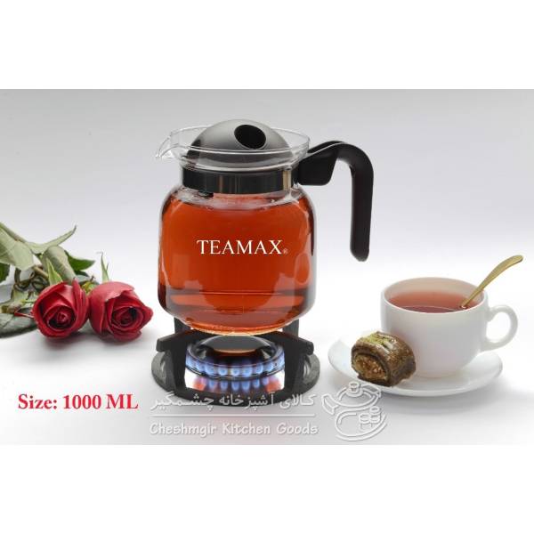 قوری پیرکس مدل استوانه TEAMAX یک لیتر کد 60