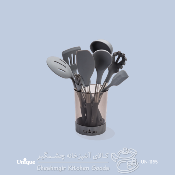 ست کفگیر و ملاقه 10 پارچه-استیل یونیک UN-1165