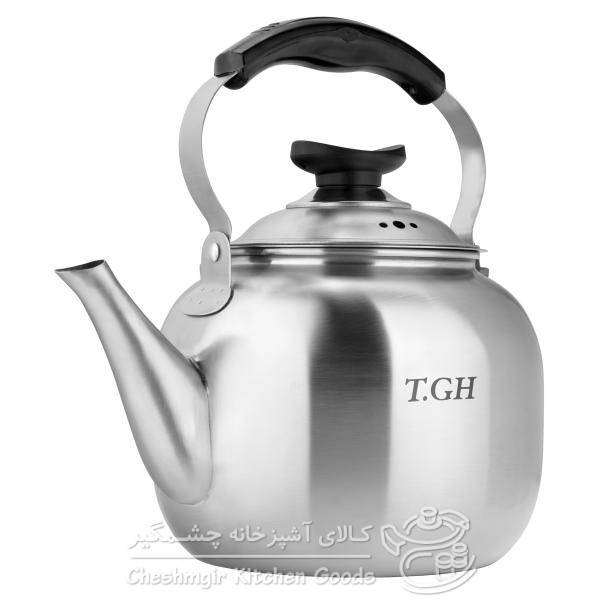 کتری 1 لیتری استیل لوله ای قیطاسی T.GH 3008