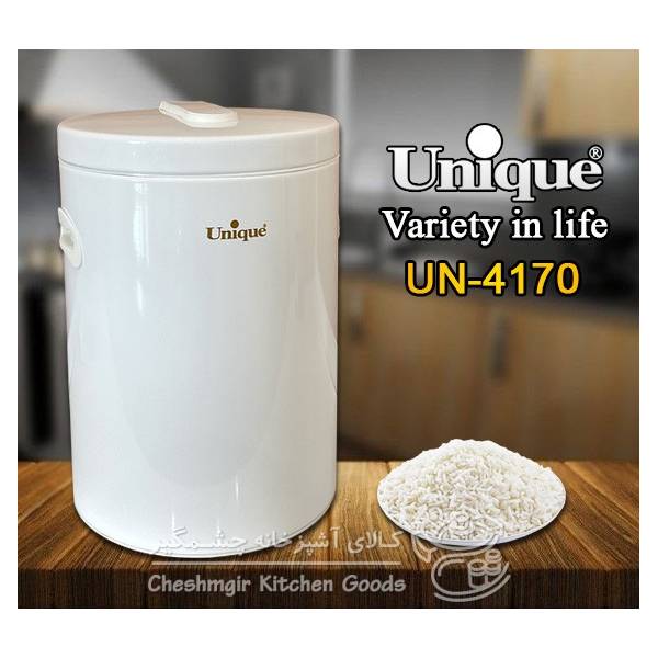 سطل برنج  10 کیلوگرمی یونیک سفید کد UN-4170