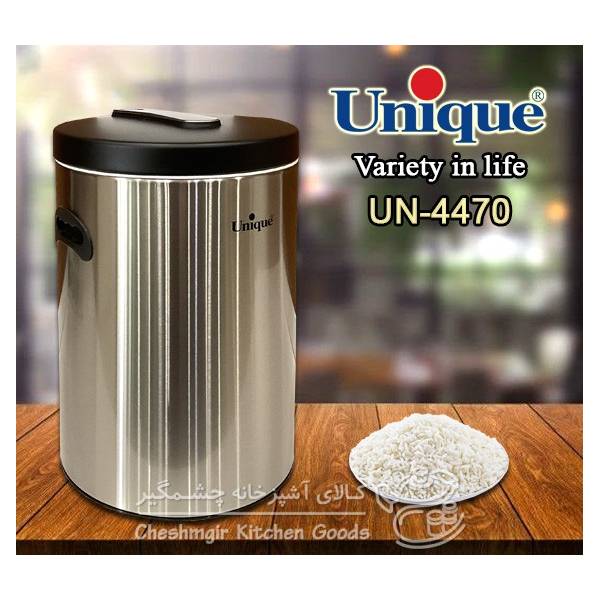 سطل برنج بدون پیمانه استیل یونیک مدل UN-4470