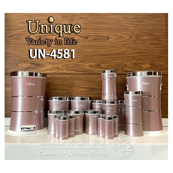 سرویس 18 پارچه کمرباریک رزگلد یونیک UN-4581