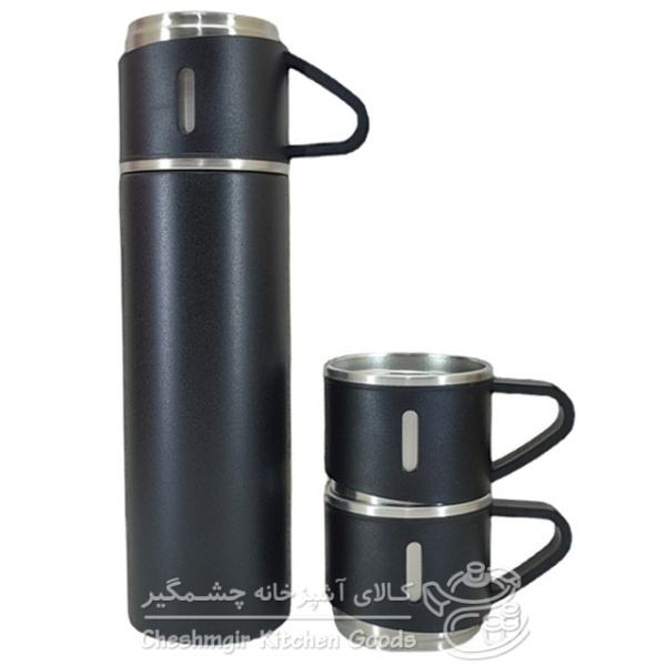 فلاسک مدل کادویی VACUUM FLASK SET گنجایش 0.5 لیتر به همراه لیوان