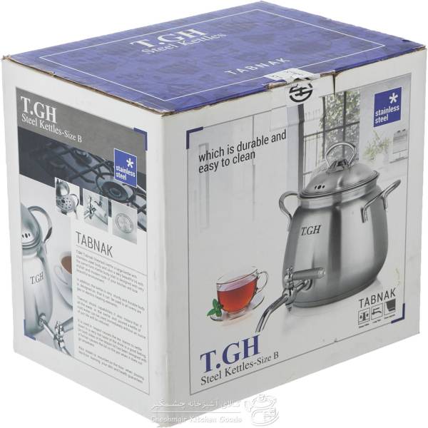 کتری 1 لیتری استیل لوله ای قیطاسی T.GH 3008