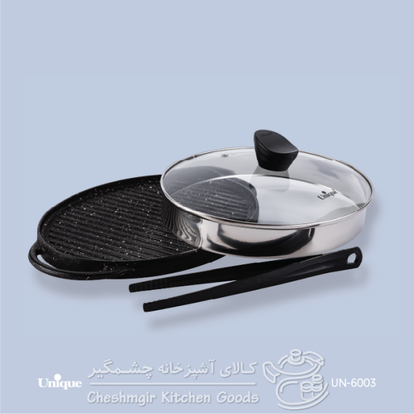 تابه گریل چدن گرد بزرگ یونیک کد UN_6003