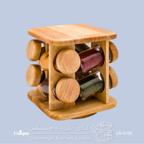 ادویه 8 تایی گردان ایستاده مربع یونیک کد UN-6109
