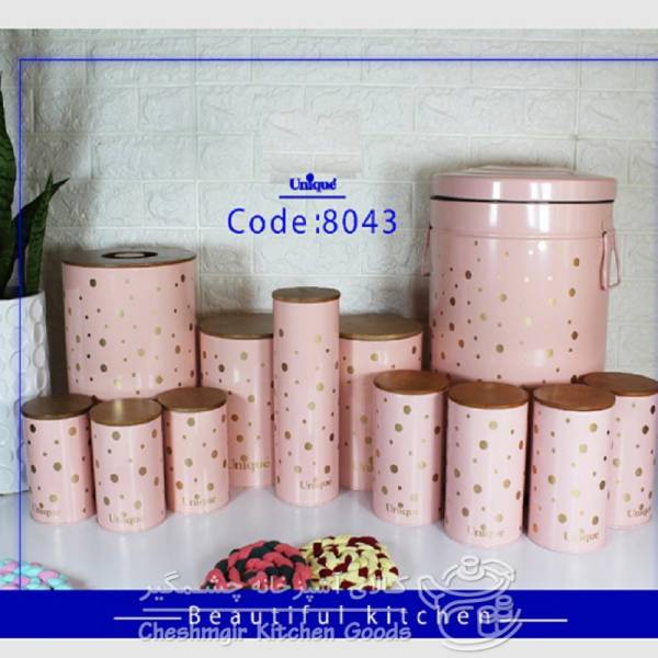 سرویس 12 پارچه طرح توپی درب بامبو یونیک کد UN_8043