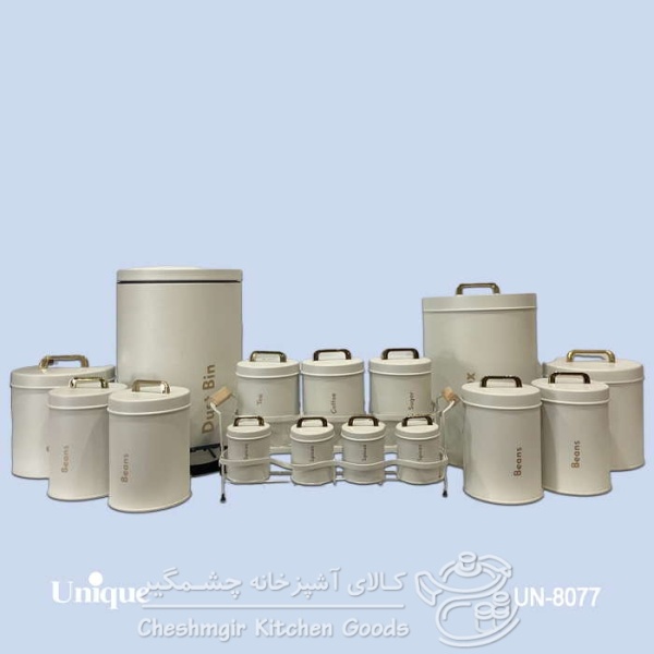 ست 16پارچه طوسی روشن درب فلزی یونیک UN-8079