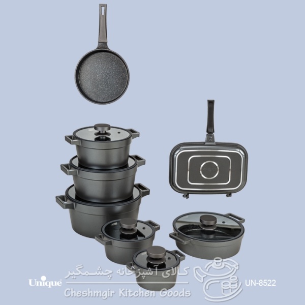 سرویس 15پارچه درب سیلیکون دیاموند یونیک UN-8520