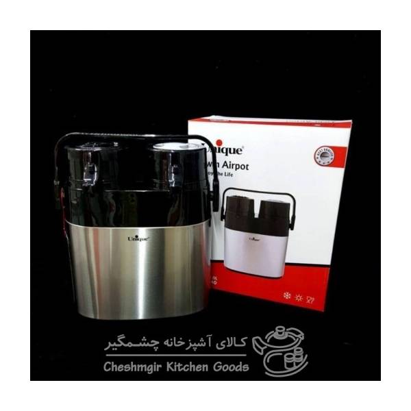 فلاسک 2 قلو شیشه دار مدل UN-9030