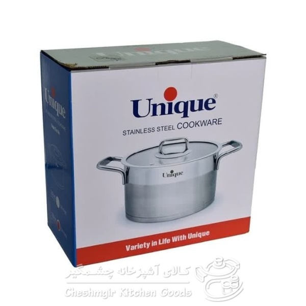 قابلمه استیل سایز 28(فلت)یونیک UN-9908