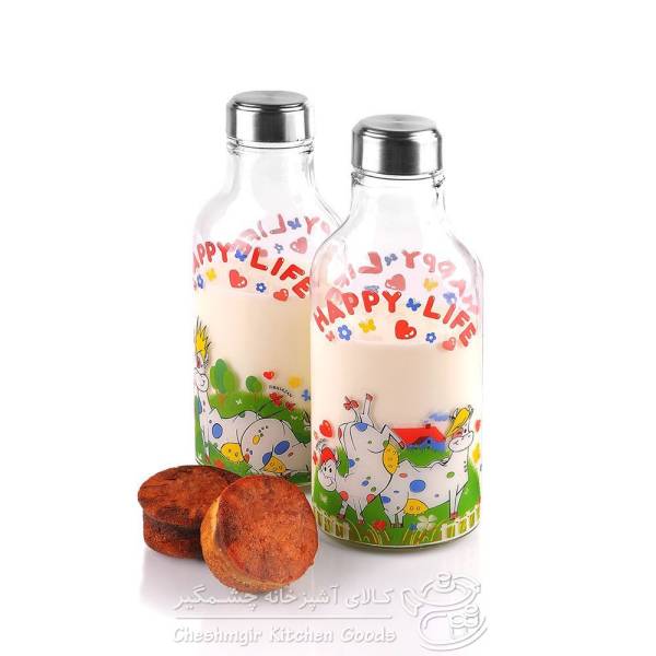 بطری شیر بیضی استیل زیباسازان کد 12037