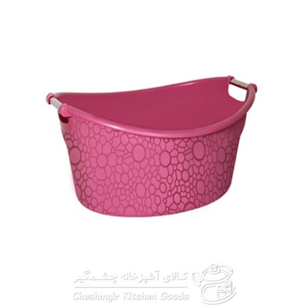 لگن بیضی دسته استیل کوچک لیمون کد 154435